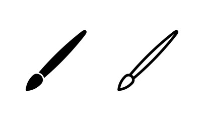 Paint icon logo design. paint brush sign and symbol. paint roller icon vector