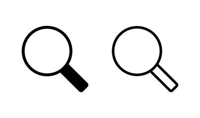 Search icon logo design. search magnifying glass sign and symbol