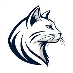 cat-head-logo-icon-silhouette art design