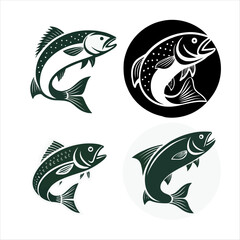 fish logo vector design art