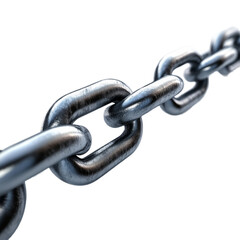 Metal chain on isolated background. For presentations and design.