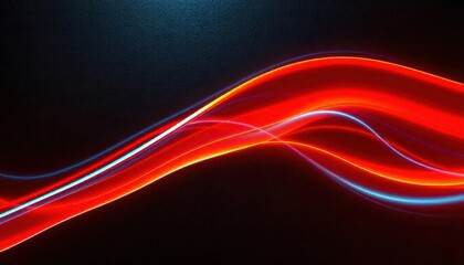 Dynamic Red and Blue Light Trails Abstract Art