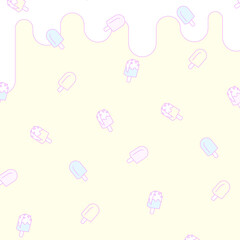 チョコスプレーアイスバースクエアパターン⭐︎