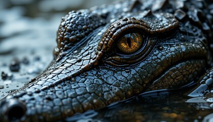 crocodile eyes .