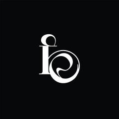 Initial letter ie logo design 