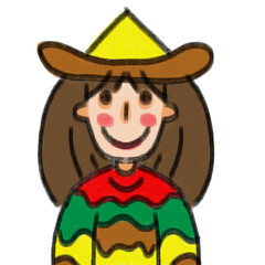 cowboy with a hat taco 