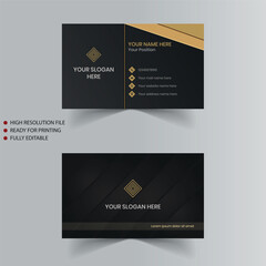 Modern simple minimalist business card design template