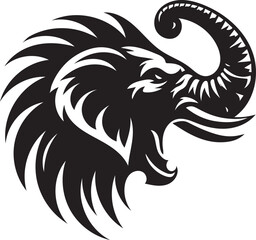 head of a elephant tattoo