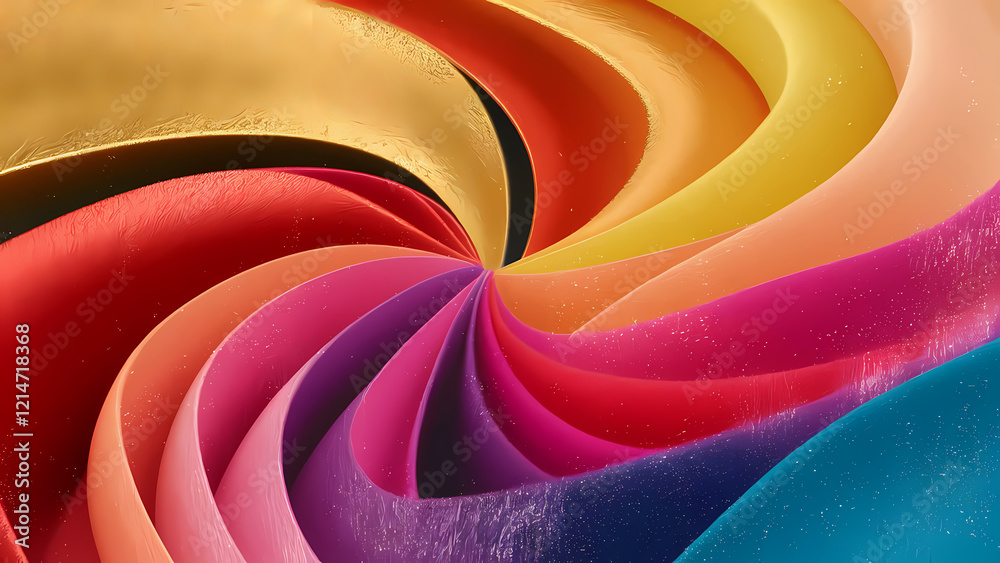 Poster an abstract background design featuring colors blend seamlessly into one another and creating a mesm