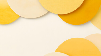 A modern card template showcasing an abstract yellow watercolor background with overlapping layers of vibrant gold, mustard, and pale yellow tones. Subtle highlights and shadows enhance the texture,