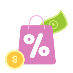 cute online shopping store illustration 