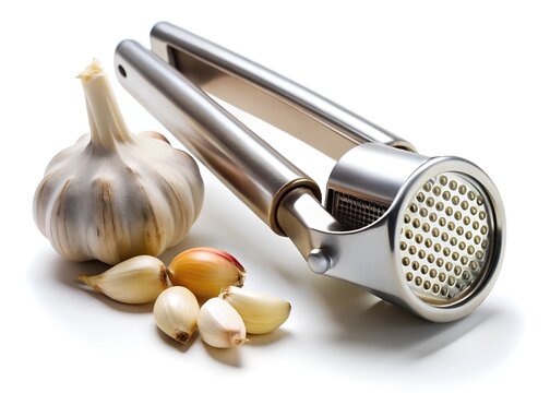 garlic press isolated on a white background