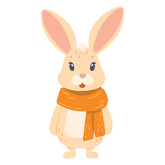 rabbit illustration for kids clipart