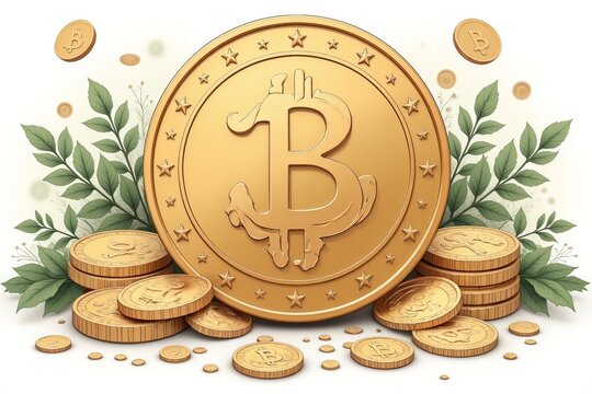 AI simbolo dei Bitcoin criptovaluta 03