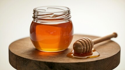 Golden Honey Jar: Nature's Sweet Treasure