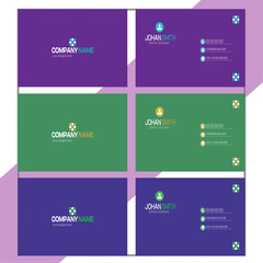 Fototapeta premium Vector eco card , poster, brochure, magazine cover template. Modern green leaf, environment design. - Vector a bundle of 5 templates of a4 card, card template layout design. business card , brochure, 