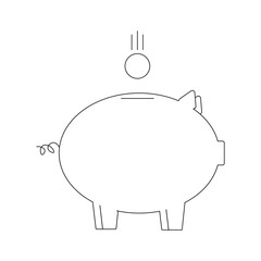 piggy bank with money