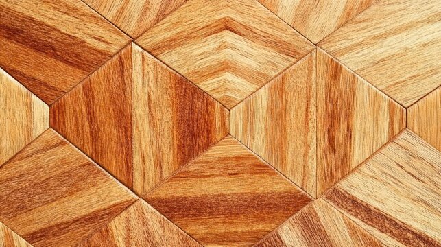 Geometric brown wood parquet floor texture.