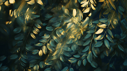 Sunlight Dancing Through Tree Leaves