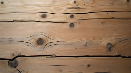 Wood Surface Background with Natural Cracks and Textures .