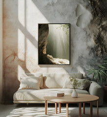 Sunlit Cave Serenity: A Breathtaking Nature Photograph