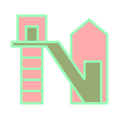 Mining Shaft Elevator Icon Design