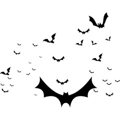 Halloween Bats Silhouette