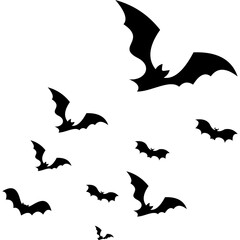 Halloween Bats Silhouette