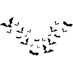 Halloween Bats Silhouette