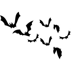 Halloween Bats Silhouette