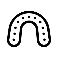 mouth guard line icon, perfect for uiux website and mobile apps projects