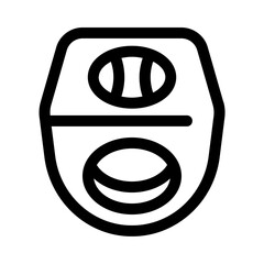 Fototapeta premium champion ring line icon, perfect for uiux website and mobile apps projects