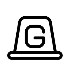 g sign line icon, perfect for uiux website and mobile apps projects