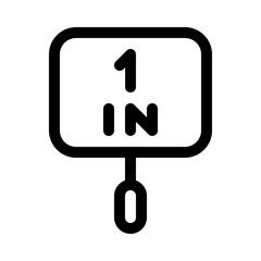 referee flag in line icon, perfect for uiux website and mobile apps projects