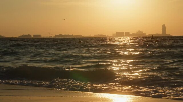 Sunset on a beach