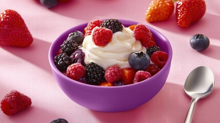 Delicious Berry Yogurt Bowl A Healthy Treat for Any Time