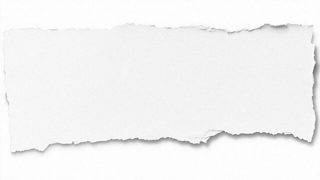 Looped stop motion animation of a torn piece of white paper. This simple yet versatile animation can be used for transitions, reveals, or as a textured background element.