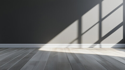 Muted Elegance: A Grey Wall’s Minimal Play of Light
