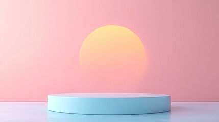 Pastel Minimalist Product Display