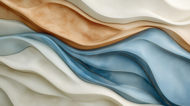 Tranquil Nature-Inspired Background with Earth, Sand, and Water Tones