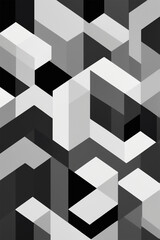 grey tile floor isolated Stock Photos Pictures & Royalty Abstract Geometric Pattern Lines Tessellation and Modern Art Aesthetic on White Background with Perspective View Stock Photos & Royalty Images