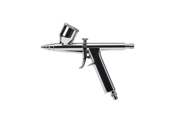 Airbrush Gun used for painting on a transparent PNG background