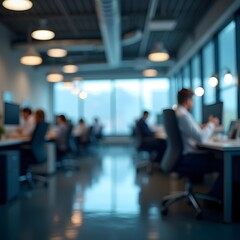Immersive Science Workspace with Tilt-Shift Backlighting