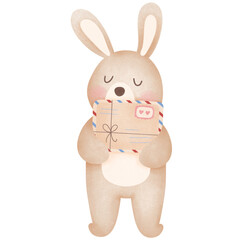  Valentine's Day rabbit and heart