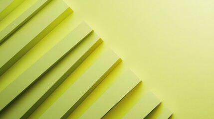 Obraz premium Diagonal minimalist vents forming a sleek design on a bright pastel lime background