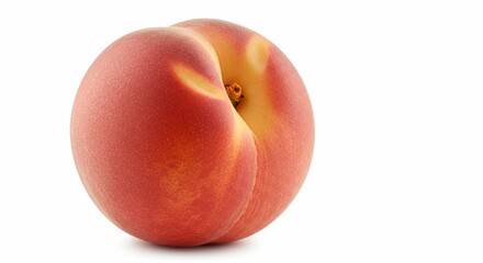 Juicy Ripe Peach Fresh Fruit Summer Food Healthy Eating