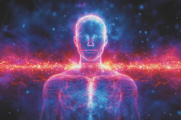 synchronization of breathing and heart rate to relieve stress.