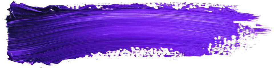 Vivid purple paint brush stroke for artistic projects and design inspiration