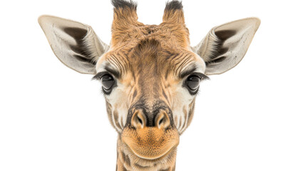 Fototapeta premium giraffe isolated on white