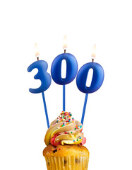Number of followers or likes - Candle number 300
